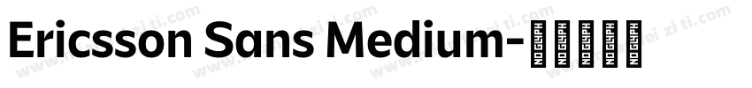 Ericsson Sans Medium字体转换